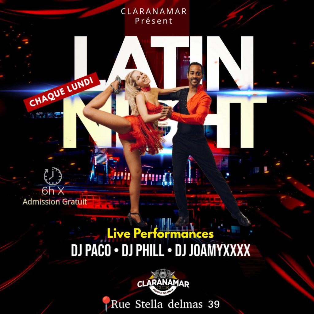 RESERVATION LATIN NIGHT
